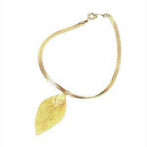 Leaf Bracelet, Gold Tone